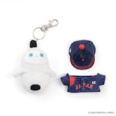 侍ジャパン×LOVOT ぬいぐるみチャーム（しろ×ネイビーユニ）