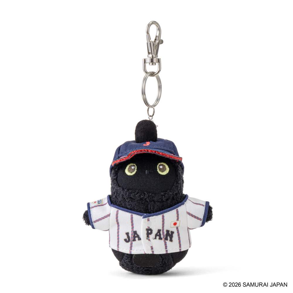 侍ジャパン×LOVOT ぬいぐるみチャーム（くろ×ホワイトユニ）