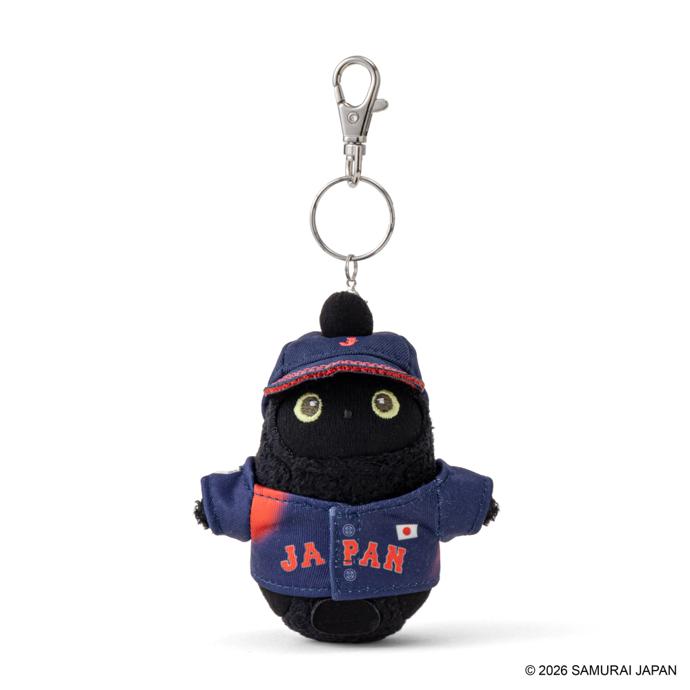 侍ジャパン×LOVOT ぬいぐるみチャーム（くろ×ネイビーユニ）