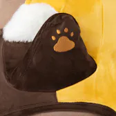 レッサーパンダベロアカットソー（イエロー）