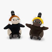 レッサーパンダベロアカットソー（ブラウン）