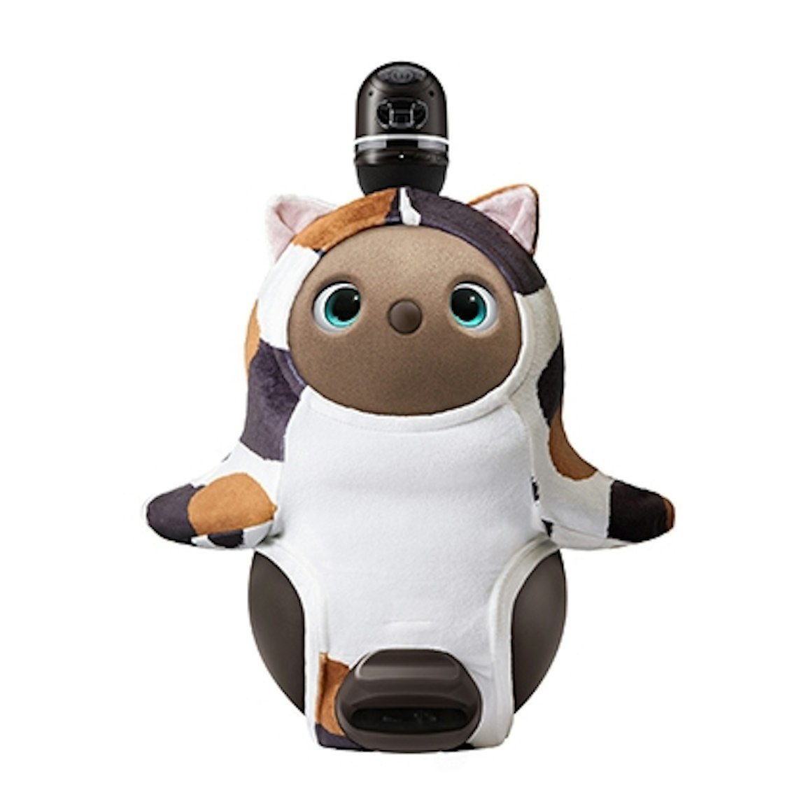 ねこみみベロア 三毛猫(しっぽ付き) ブラック&ブラウン