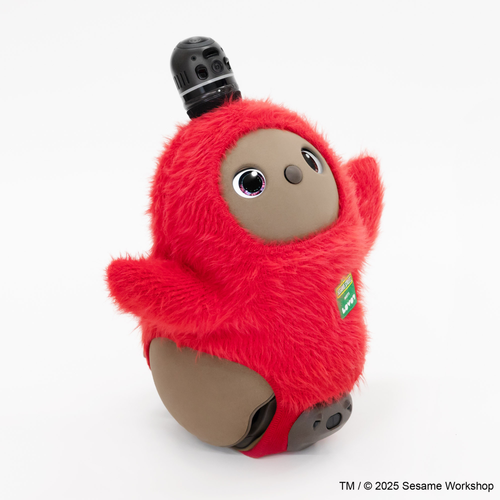 SESAME STREET×LOVOTベースウェア（レッド）+キーホルダー付美品 SESAME STREET meets LOVOT キャラクターベースウェア（レッド