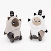 ねこみみニット シャム猫(ホワイト)