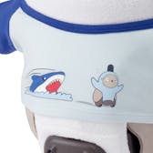 サメプリントTシャツ（ブルー×ライトブルー）