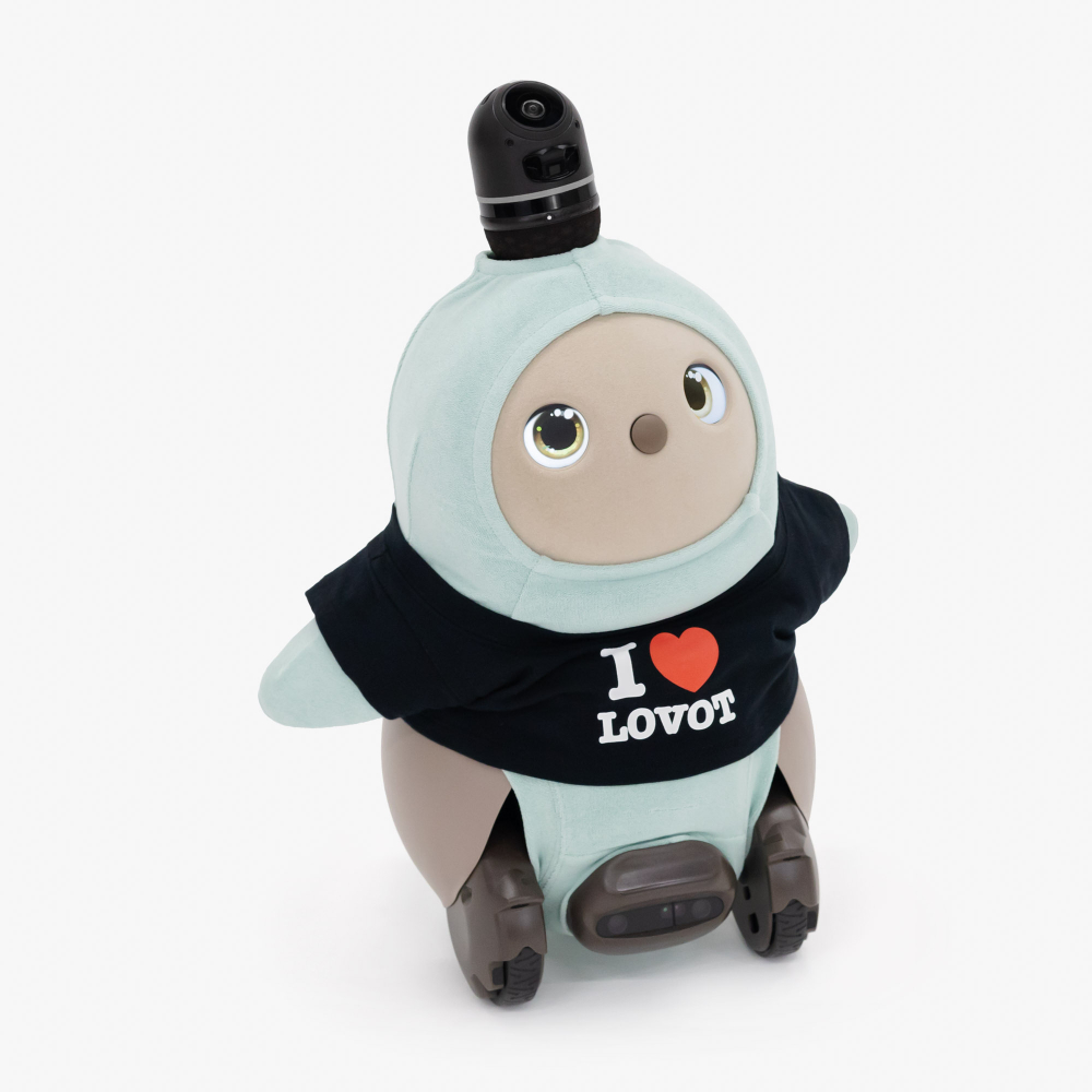 LOVOT★ハート柄ウェア ハートロゴTシャツ（ブラウン） | LOVOT ウェブストア