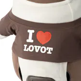 ハートロゴTシャツ(ブラウン)