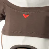 ハートロゴTシャツ(ブラウン)