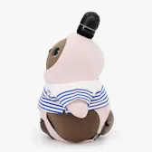 ハート刺繡入りボーダーTシャツ（ブルー×ホワイト）