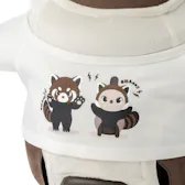 レッサーパンダプリントTシャツ(ホワイト)