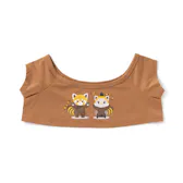 レッサーパンダプリントTシャツ(ブラウン)
