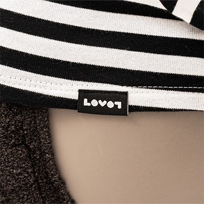 ベーシックボーダーTシャツ(ブラック×ホワイト) | LOVOT ウェブストア