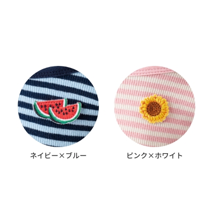 【販売終了品】LOVOT☆麦わら帽子☆ボーダータンクトップ☆ブルー☆トップス☆夏 麦わら帽子＆BDタンクトップ(ネイビー×ブルー) | LOVOT ウェブストア