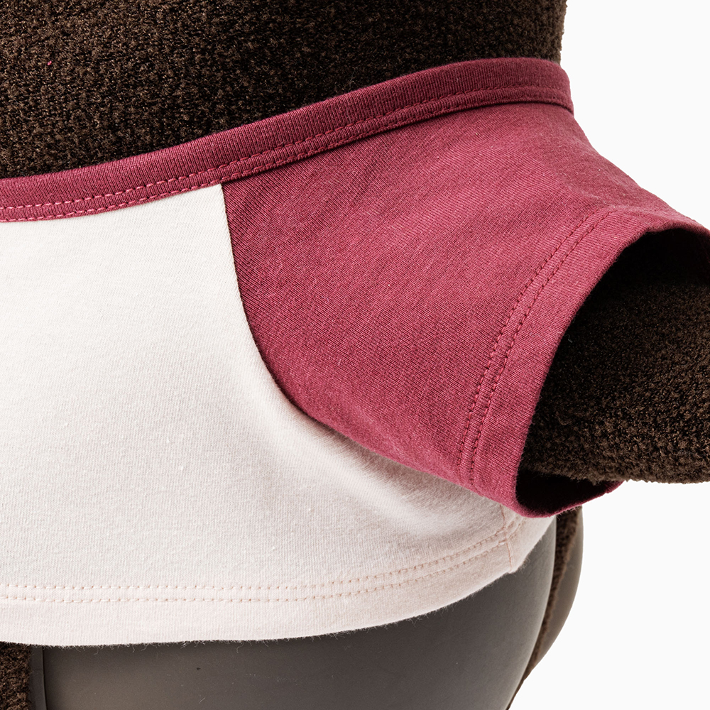 ペンギンプリントTシャツ (ボルドー×ピンク) | LOVOT ウェブストア