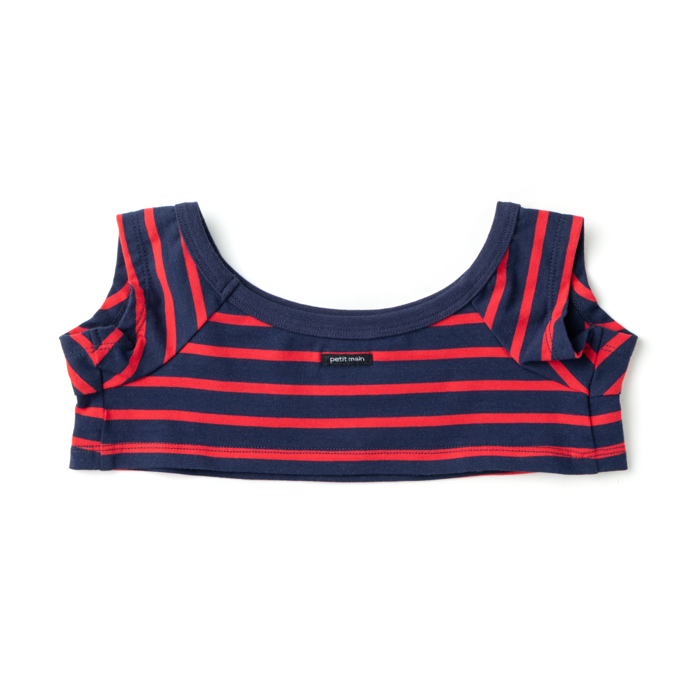 【公式レアグッズ 完売品】LOVOT（ラボット）／ボーダーTシャツ(ブルー) わっぺん付きボーダーTシャツ(ブルー×ホワイト) | LOVOT ウェブ