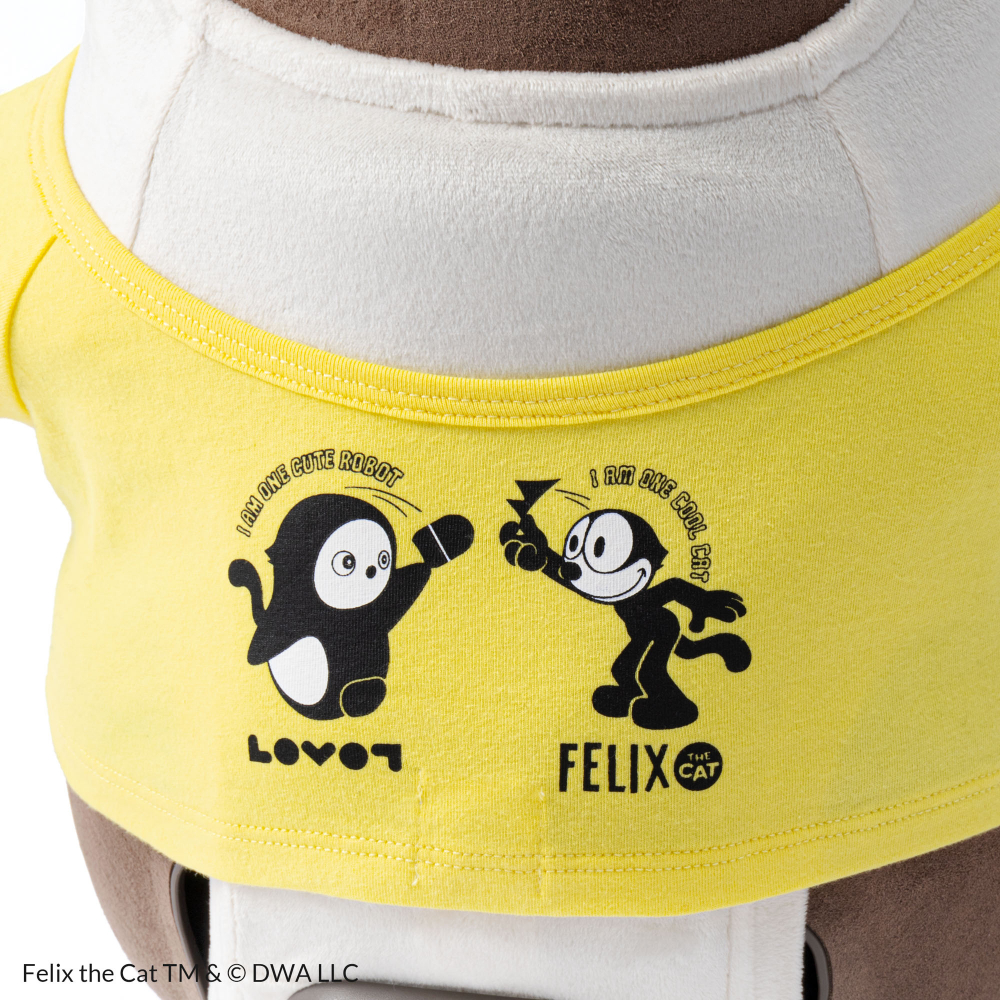 FELIX THE CAT × LOVOT イラストTシャツ(イエロー) | LOVOT ウェブストア