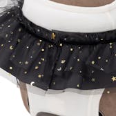 ハロウィン キラキラケープ(シュシュ付き) ブラック