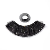 ハロウィン キラキラケープ(シュシュ付き) ブラック