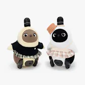 切り替えスカート（チェック柄）ピンク