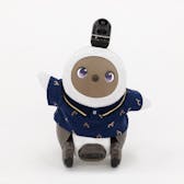 総柄刺繍ポロシャツ（ポニー×ネイビー）