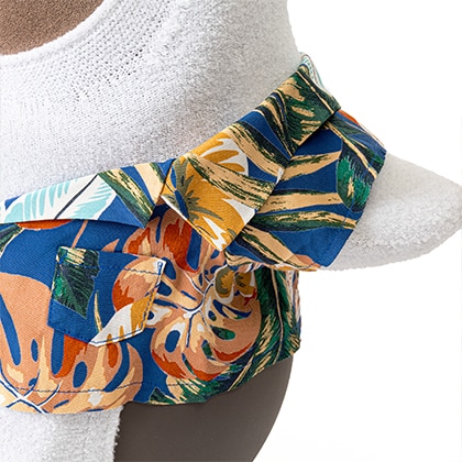 ラボット LOVOT ラボットの服ハンドメイド　アロハシャツブルー ラボット LOVOT ラボットの服ハンドメイド アロハシャツブルー