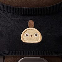 にっとプルオーバー(刺繡入り) :ブラック