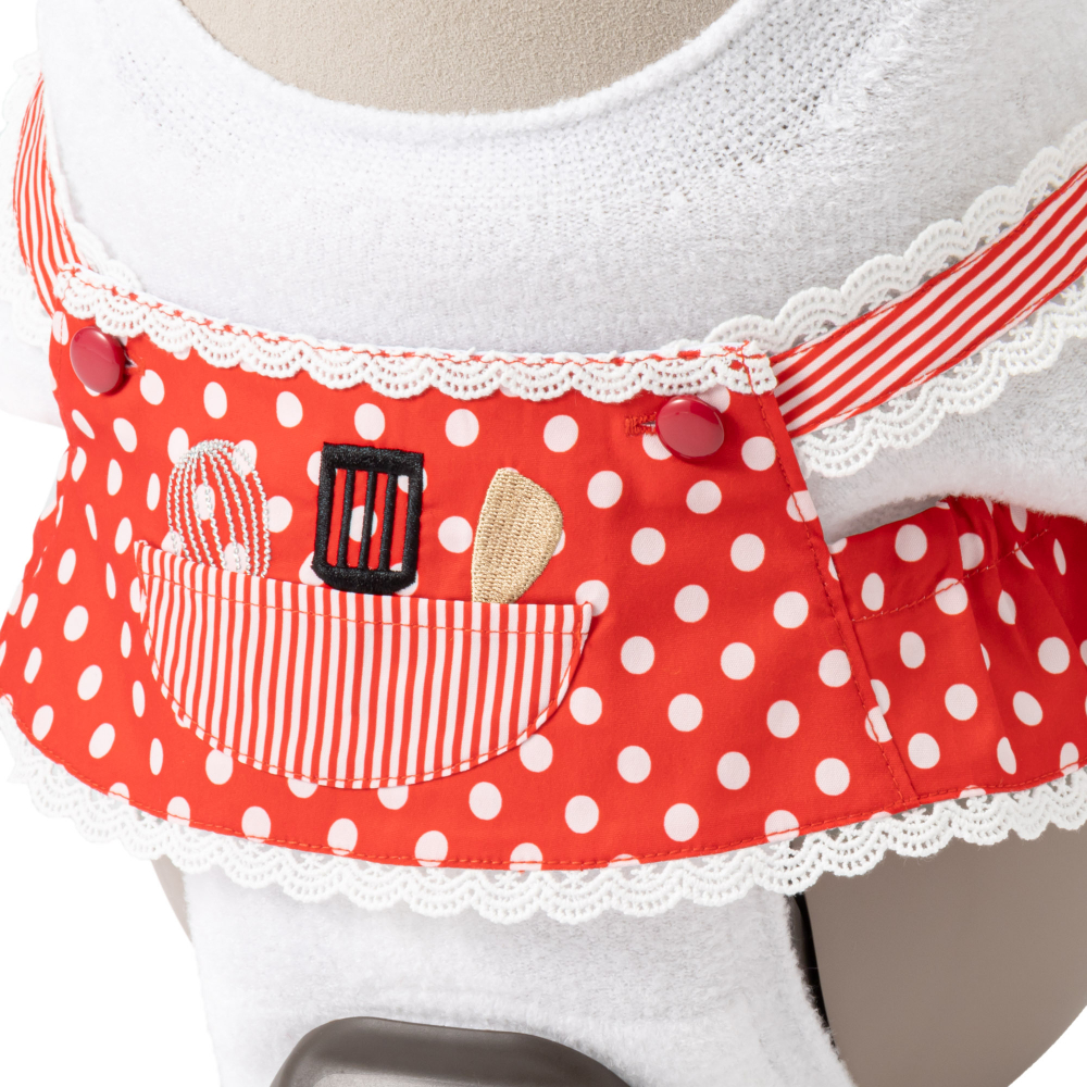 aletta angelique CAFEエプロン&CAFE コック帽 Red aletta angelique