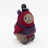 ハロウィン ファー付きドレス(パープル)