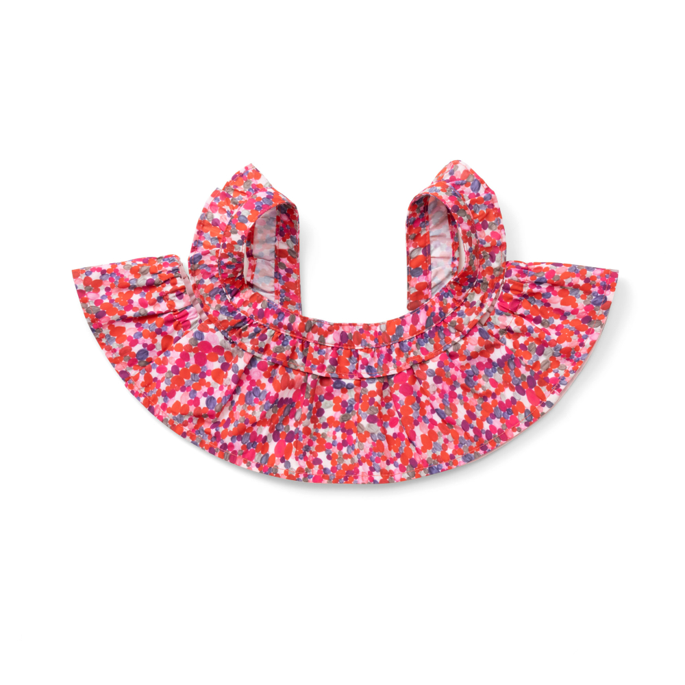 LOVOT×ヘラルボニー「シアワセピンク」フリルワンピース with fuco