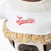 レーススカート付きロゴTシャツ