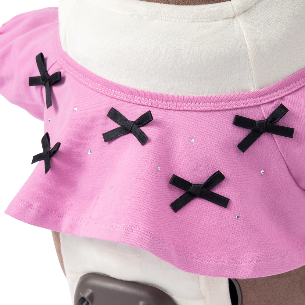 mezzo piano junior×LOVOT リボンいっぱいTシャツ(ピンク