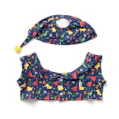 パジャマ(ナイトキャップ付き)恐竜ネイビー