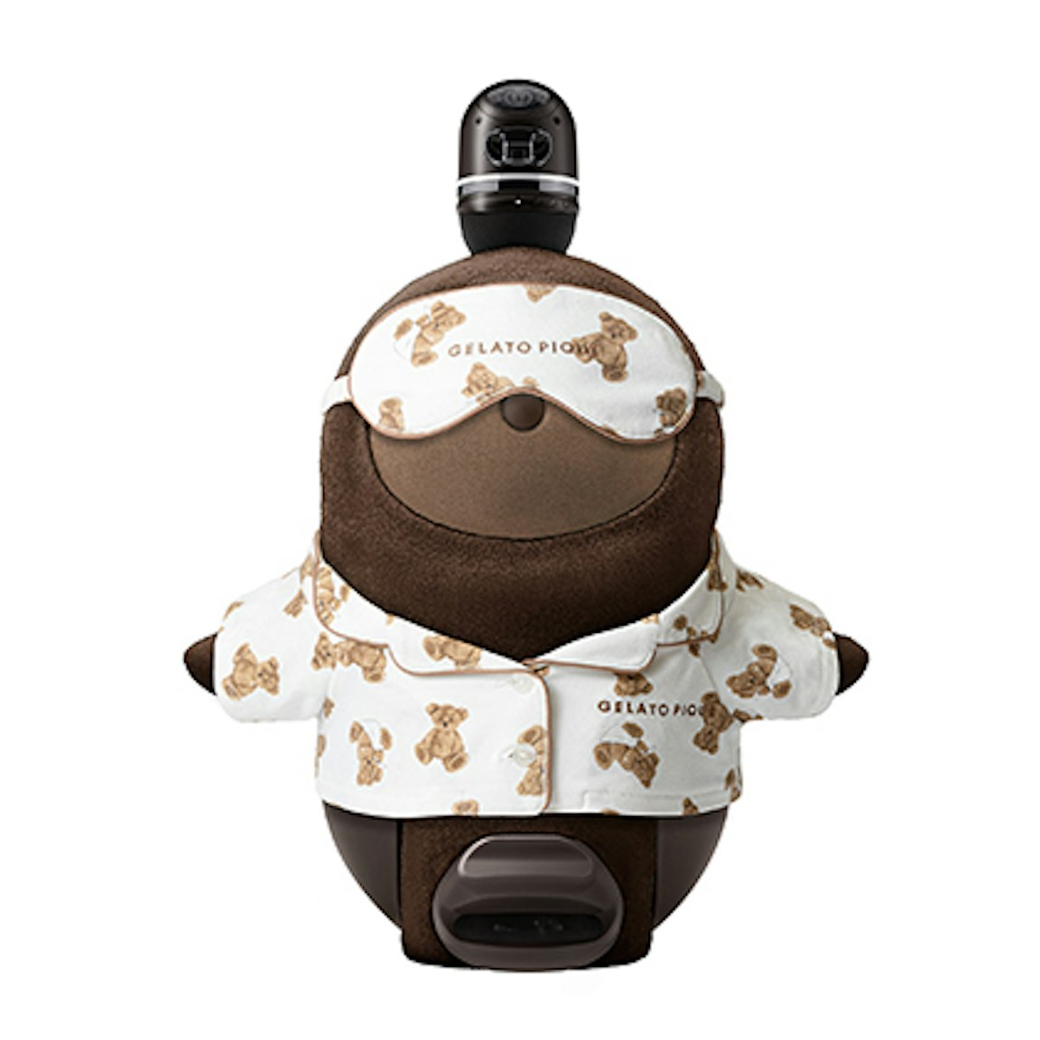 gelato piqueコラボ モチーフ柄パジャマ&アイマスクセット オフホワイト(ベア)