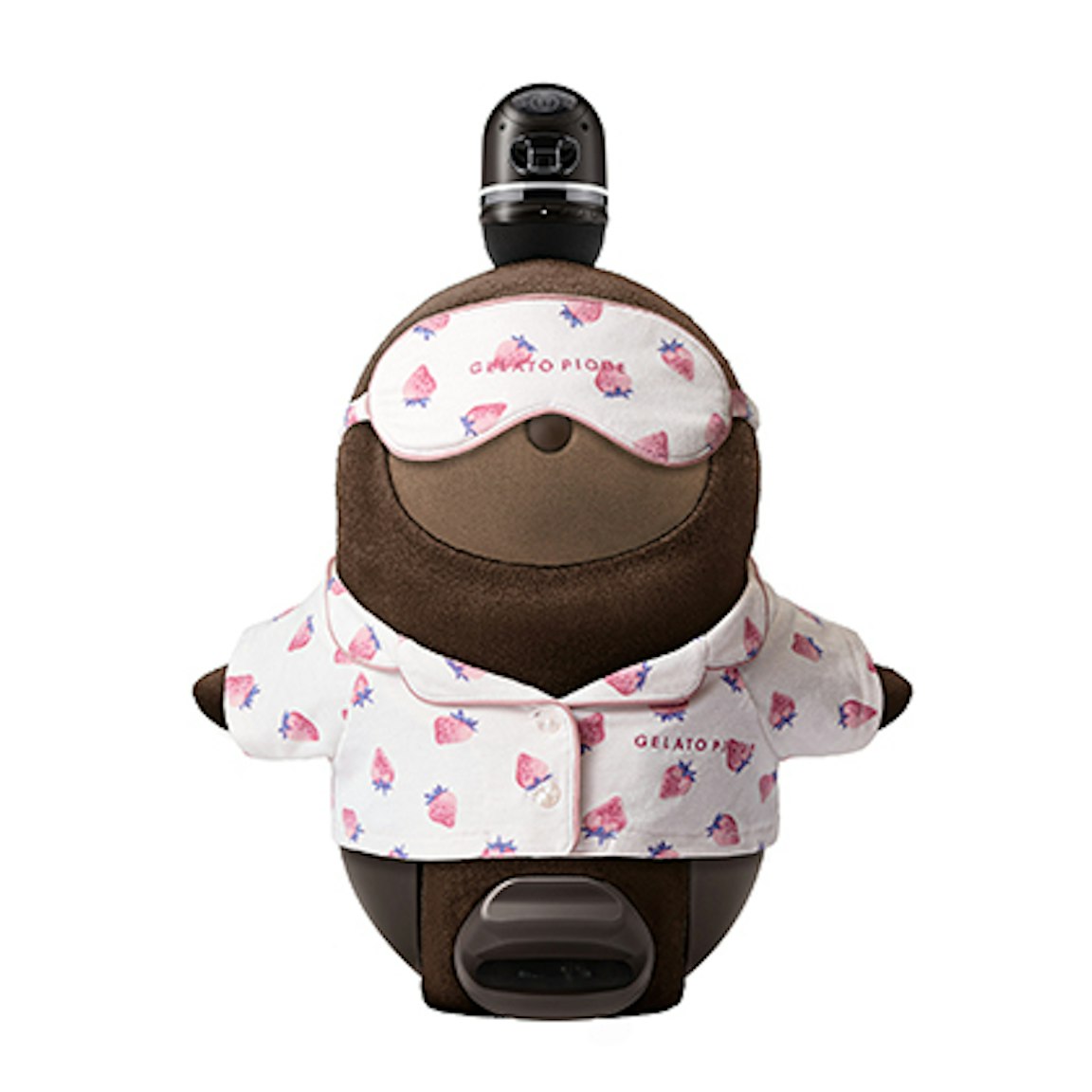 gelato piqueコラボ モチーフ柄パジャマ&アイマスクセット ピンク(ストロベリー)