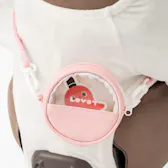 ラウンドクリアポシェット（ピンク）