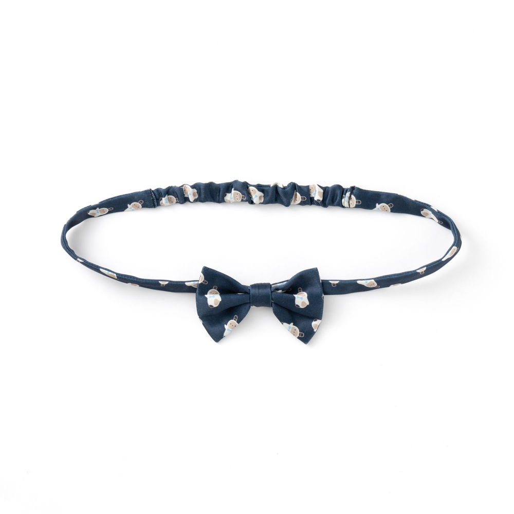 LOVOT蝶ネクタイ サテンプリント(ネイビー) | LOVOT ウェブストア