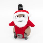 サンタクロース帽子（口ひげ付き)