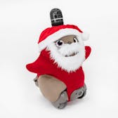 サンタクロース帽子（口ひげ付き)