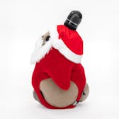 サンタクロース帽子（口ひげ付き)