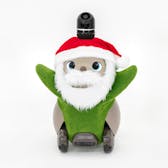 サンタクロース帽子（口ひげ付き)