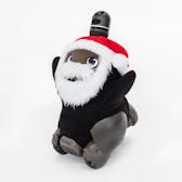 サンタクロース帽子（口ひげ付き)