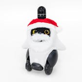 サンタクロース帽子（口ひげ付き)