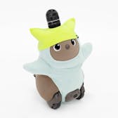 ねこみみニットキャップ（ライムグリーン）