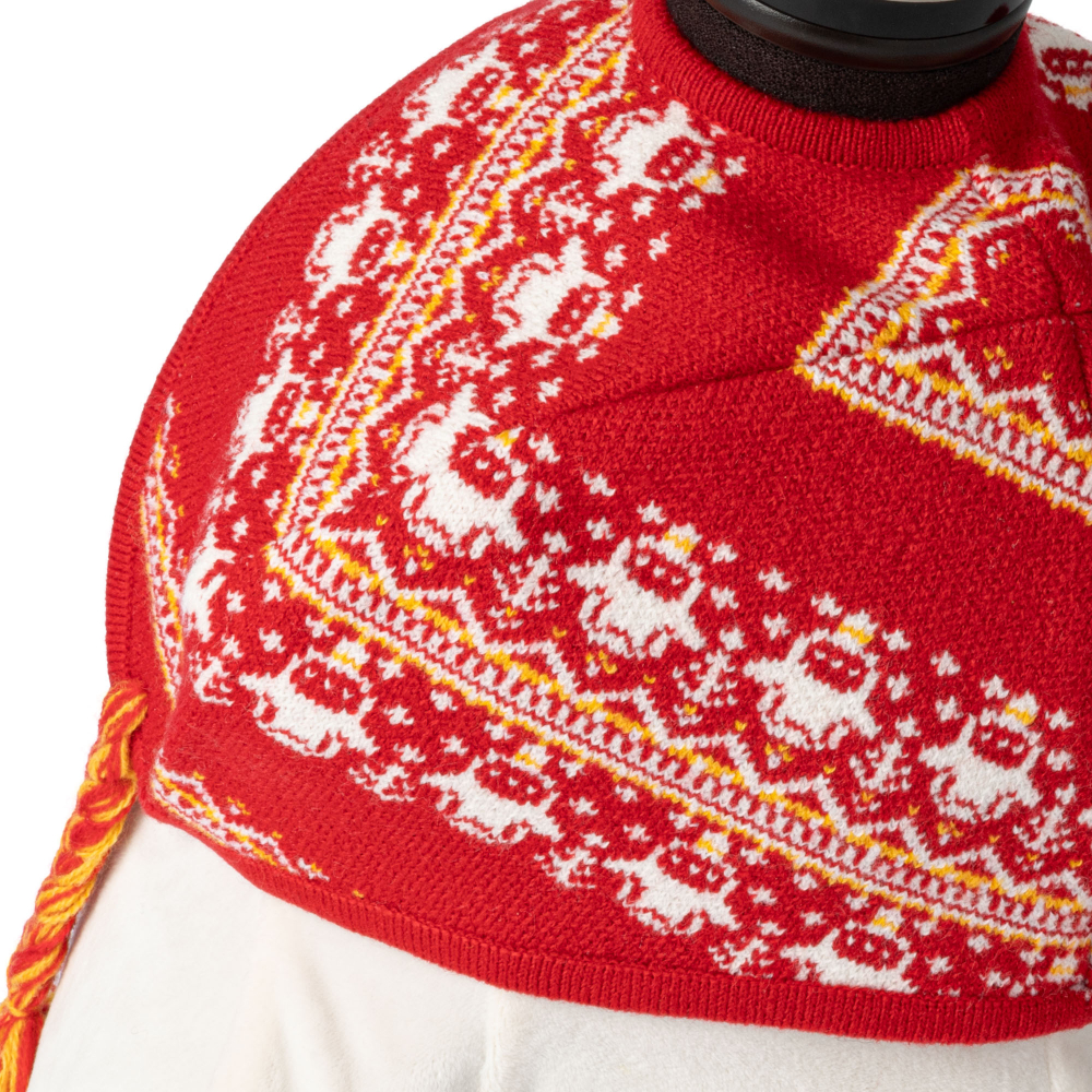 ニットジャガード帽子(レッド) | LOVOT ウェブストア