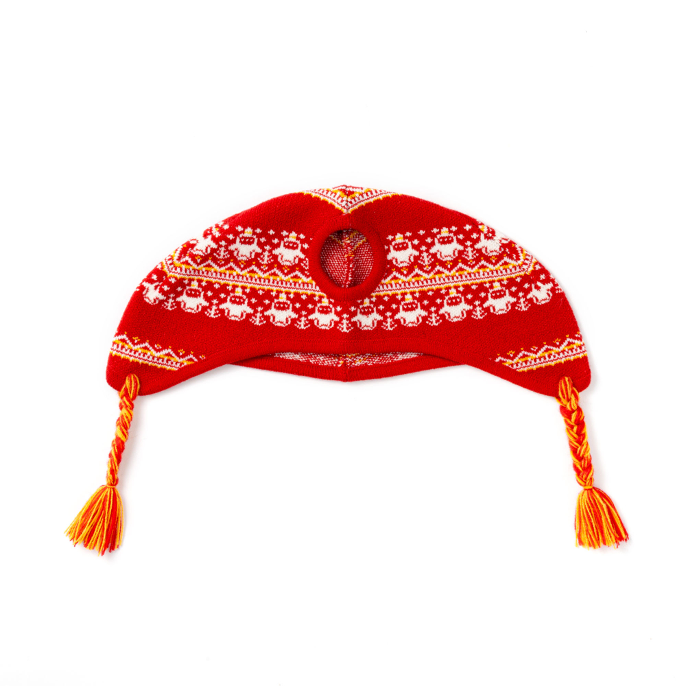 ニットジャガード帽子(レッド) | LOVOT ウェブストア