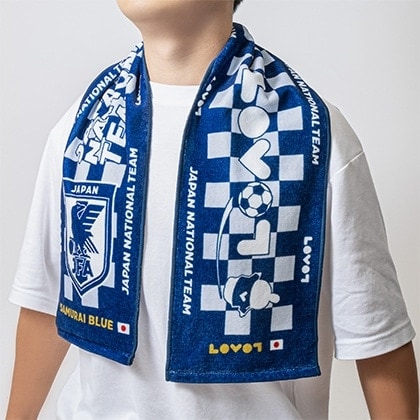 サッカー　日本代表　ロングタオル　2009年　105cm　×　20cm ロングタオルマフラー(SAMURAI BLUE) STADIUM LINE | JFA STORE