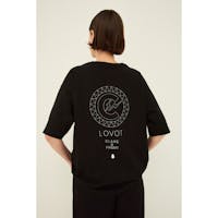 CLANE×FRAGMENT LOGO TEE(ブラック/ヒト)