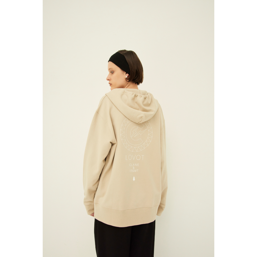 CLANE×FRAGMENT Hoodie（ベージュ/ヒト） | LOVOT ウェブストア