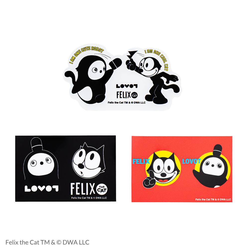 FELIX THE CAT × LOVOT ステッカー（3枚セット） | LOVOT ウェブストア