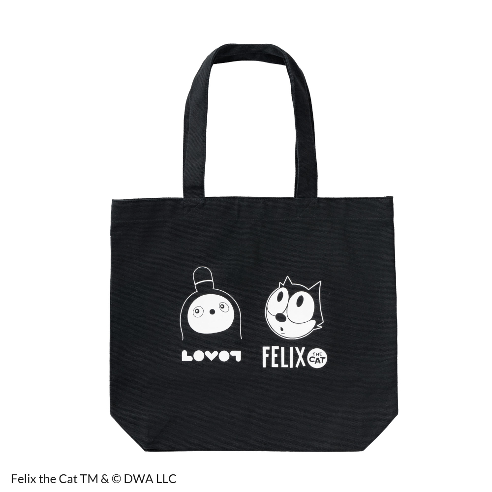 FELIX THE CAT × LOVOT イラスト入りトートバッグ(ブラック) | LOVOT ウェブストア